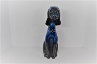 Cobalt Blue Mountain Pottery Dog Stature