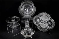 Silver Overlay Condiment & Serving Platters