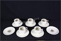 Wedgwood "Conway" Demitasse Cups & Saucers