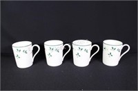 Mikasa Holiday Splendor Bone China Coffee Mugs