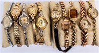 Jewelry Lot of 10 Vintage Wrist Watches