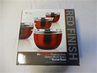 IMPERIAL HOME 4 PC GERMAN MIXING BOWLS-NEW
