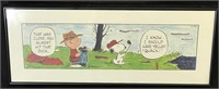 Signed by Schulz Charlie Brown Watercolor