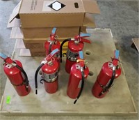 Six Fire Extinguishers
