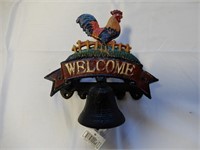 WELCOME BELL W/ ROOSTER- NEW