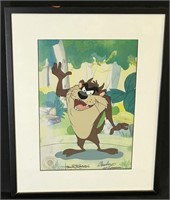 Signed and Framed Print of Tasmanian Devil