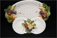 Fitz & Floyd Harvest Basket Weave Platters