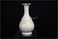 Belleek Fluted Scroll Vase