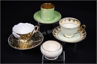 Bone China Demitasse Cups, Crown Devon, Albert