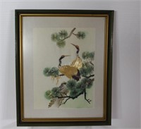 Fine Wood  / Bamboo Crane Artwork