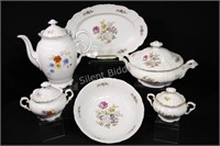 Bohemia China Tulip Spring Bouquet Serving Sets