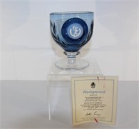 Wedgwood XXI Olympaid Hand Cut Goblet, # 35 / 500