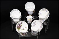 Tea Cups by Regency, Royal Albert , Royal Grafton