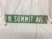 Vintage Street Sign from Knoxville Tenn N Summit