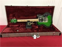 Burns Steer Cutaway-Greenburst Guitar w/Case