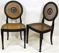 PAIR OF MINTON SPIDELL HEPPLEWHITE SIDE CHAIRS