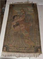 PERSIAN RUG w/ MOTHER & CHILD