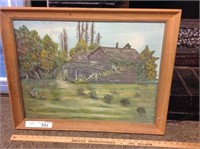 CABIN PAINTING BY ROSE LAWRANCE