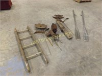 ALUM. OARS, GAS CAR HEATER, TRACTOR PARTS, MORE