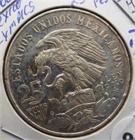 1968 Mexican Olympics .720 silver 25 Pesos.