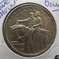 1925 Stone Mountain 90% silver half dollar.