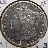 1882-CC Morgan silver dollar.