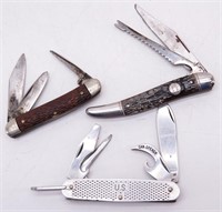 (3) Vintage Folding Pocket Knives