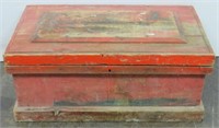Vintage Shabby Chic All Wood Trunk