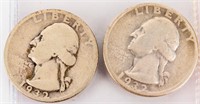 Coin 1932-D & 1932-S Washington Quarters Keys!