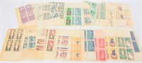 Stamps 1963-1968 Five Cent Postage Plate Blocks