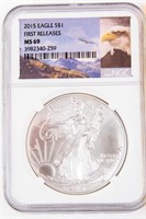 Coin 2015 American Silver Eagle NGC MS69