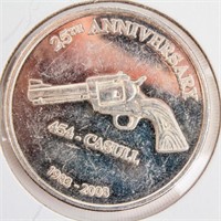 Coin .999 Fine Silver Round 454 Casull  Gun