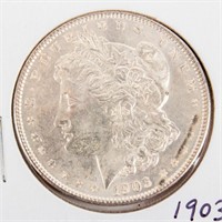 Coin 1903-P Morgan Silver Dollar BU
