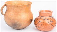 Native American Micaceous Pottery & Seed Pot