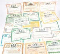 Vintage Stock Certificates 20 Nice Issues!