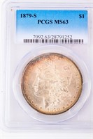 Coin 1879-S Morgan Silver Dollar PCGS MS63