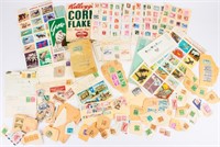 Large Lot of Vintage World and US Postage Stamps.