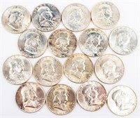 Coin 16 Brilliant Uncirculated Franklin Half $