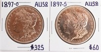 Coin 2 Morgan Silver Dollars 1897-O & 1897-S