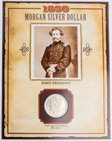 Coin 1890-P Morgan Silver Dollar John Fremont