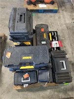 Pallet With Various Slightly Damaged Tool Boxes