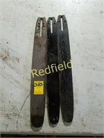 Lot of 3 misc chainsaw blades 16"