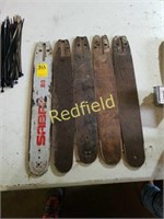 Lot of 5 misc chainsaw blades 18.5" & 18" & 19"
