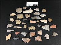Various Points, Scrapers, Weights, and others