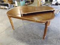 WOODEN DINING TABLE with 18" LEAF