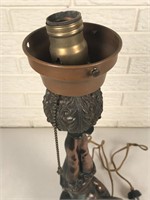 Nice Copper Upside Down Lady Lamp