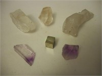 6 Natural Mineral Specimens