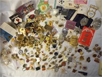 Huge Lot of Over 350 Pins, Badges and more