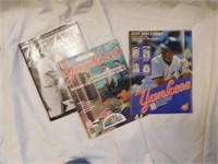 3 New York Yankees 1987 Programs vs Indians