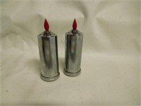 1940s stainless steel industrial salt & pepper